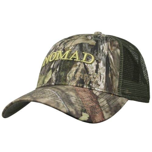 Nomad Camo Trucker Logo Mesh Back Cap Polyester Nomad Camo Trucker Logo Mesh Back Cap Polyester