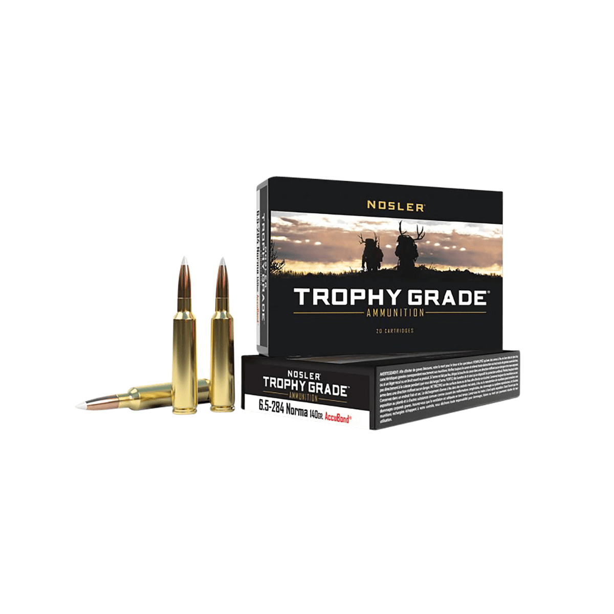 Nosler Trophy Grade 6.5x284 Norma 140 gr AccuBond - 60040 Nosler Trophy Grade 6.5x284 Norma 140 gr AccuBond - 60040