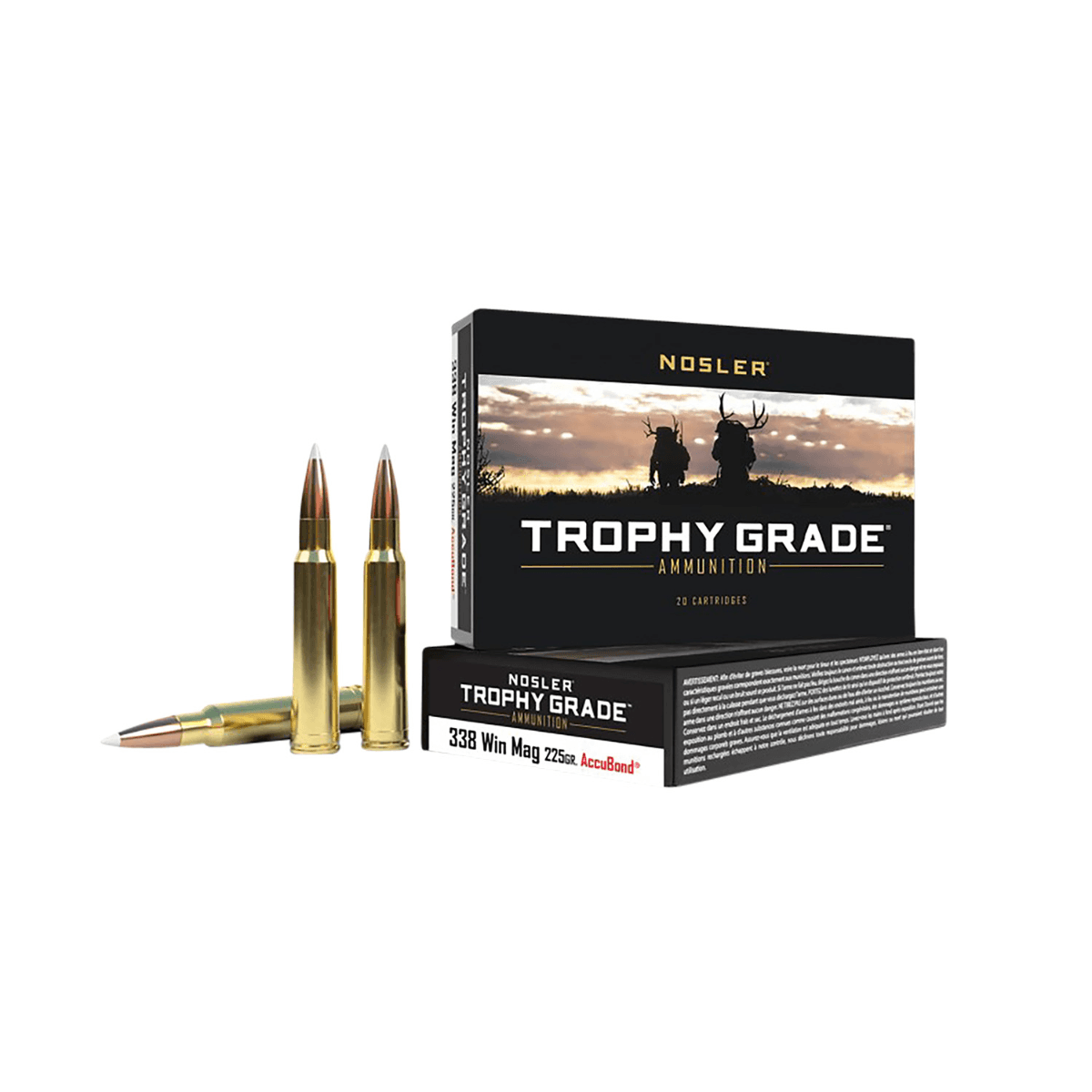 Nosler Trophy Grade 338 Win Mag 225 gr AccuBond - 60074 Nosler Trophy Grade 338 Win Mag 225 gr AccuBond - 60074