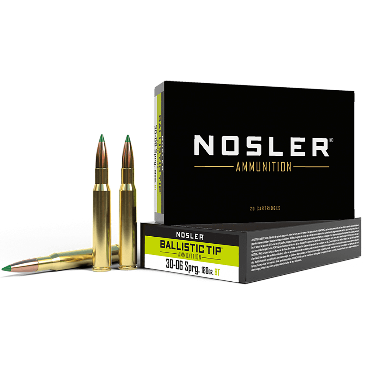 Nosler Ballistic Tip 30-06 Springfield 180 gr Spitzer - 40072 Nosler Ballistic Tip 30-06 Springfield 180 gr Spitzer - 40072