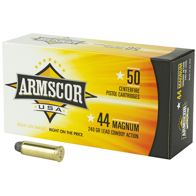 Armscor FAC44M1N USA 44 Rem Mag 240 gr Semi Wadcutter 50 Per Box Armscor FAC44M1N USA 44 Rem Mag 240 gr Semi Wadcutter 50 Per Box