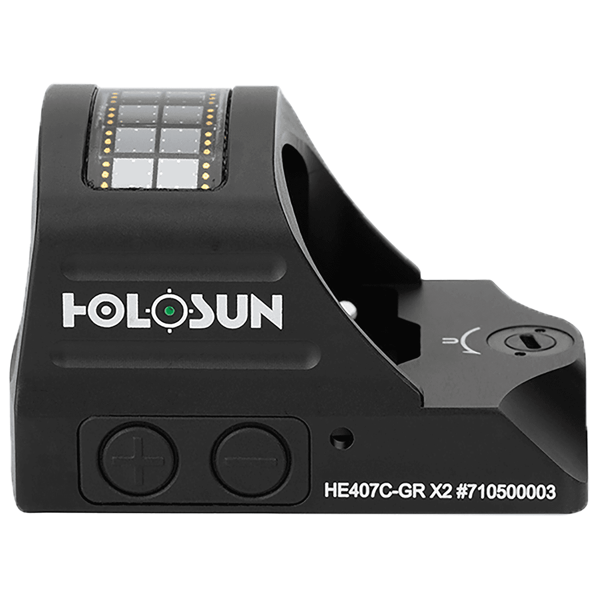 Holosun HE407CGRX2 HE407C-GR X2 Black Anodized 0.63 x 0.91 2 MOA Green Dot Reticle Holosun HE407CGRX2 HE407C-GR X2 Black Anodized 0.63 x 0.91 2 MOA Green Dot Reticle