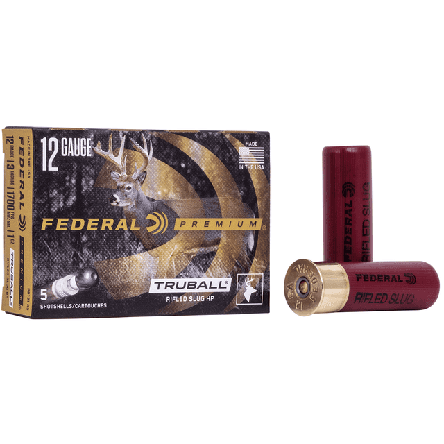 Federal PB131RS Premium Vital-Shok TruBall 12 Gauge 3" 1 oz Rifled Slug Shot 5 Per Box Federal PB131RS Premium Vital-Shok TruBall 12 Gauge 3" 1 oz Rifled Slug Shot 5 Per Box