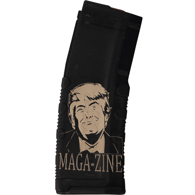 Black Rain Ordnance 30rd 223 Rem/5.56 NATO Caliber Trump MAGA-ZINE Engraving Fits AR-15 Black Polymer Magazine - MAG30TRUMPMAGAZNE Black Rain Ordnance 30rd 223 Rem/5.56 NATO Caliber Trump MAGA-ZINE Engraving Fits AR-15 Black Polymer Magazine - MAG30TRUMPMAGAZNE