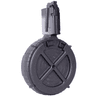 Mauser Rimfire M-15 Drum Magazine 110rd, 22 LR, Magazine Side View Mauser Rimfire M-15 Drum Magazine 110rd, 22 LR, Magazine Side View