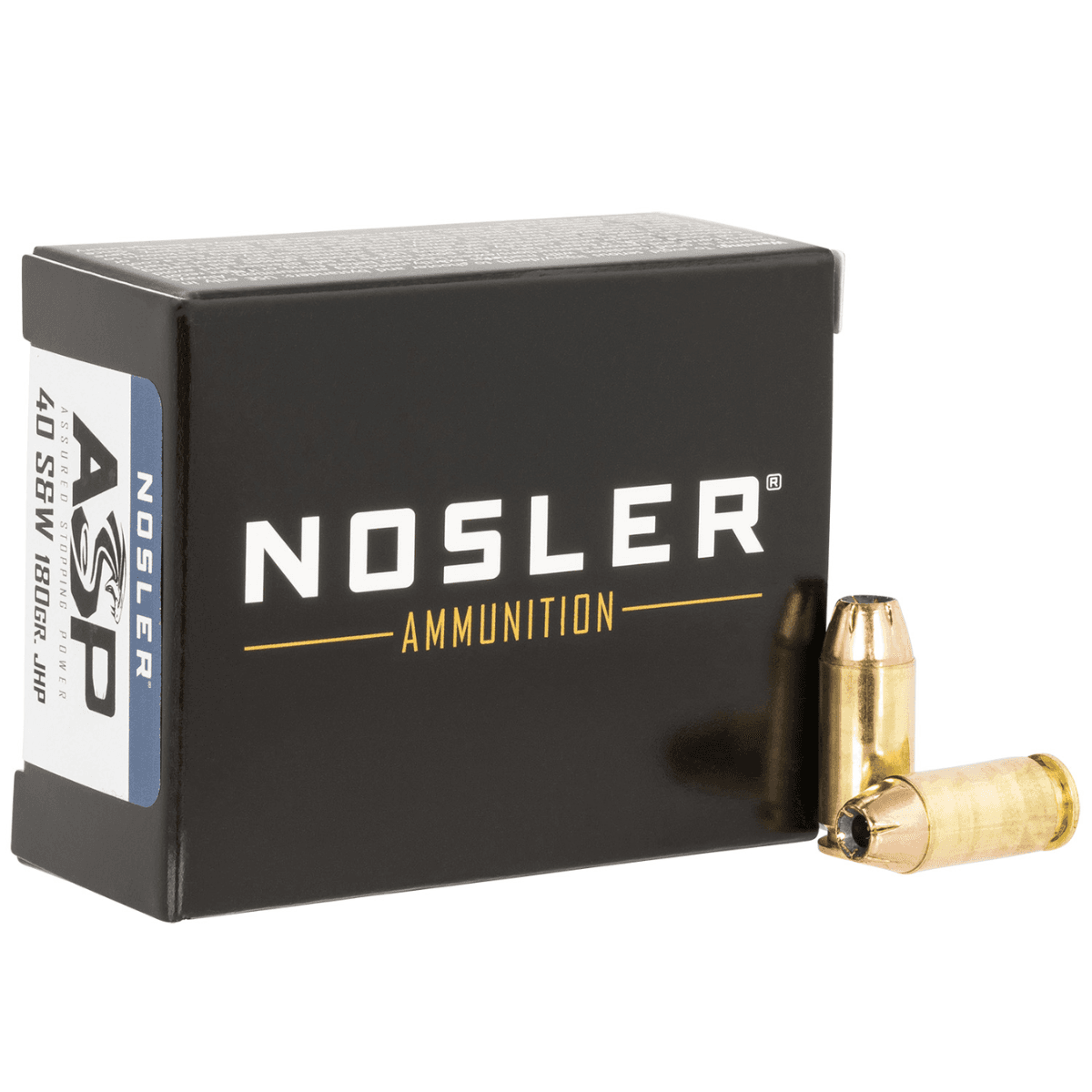 Nosler Assured Stopping Power Handgun 40 S&W 180 gr Jacketed Hollow Point - 51279 Nosler Assured Stopping Power Handgun 40 S&W 180 gr Jacketed Hollow Point - 51279