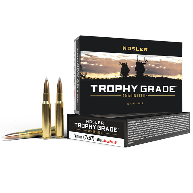 Nosler Trophy Grade 7x57mm Mauser 140 gr AccuBond - 47118 Nosler Trophy Grade 7x57mm Mauser 140 gr AccuBond - 47118