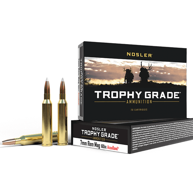Nosler Trophy Grade 7mm Rem Mag 160 gr AccuBond - 47284 Nosler Trophy Grade 7mm Rem Mag 160 gr AccuBond - 47284