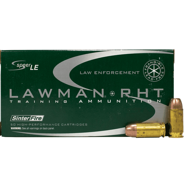 Speer 53395 Lawman Training RHT 45 ACP 155 gr SinterFire Frangible 50 Per Box Speer 53395 Lawman Training RHT 45 ACP 155 gr SinterFire Frangible 50 Per Box