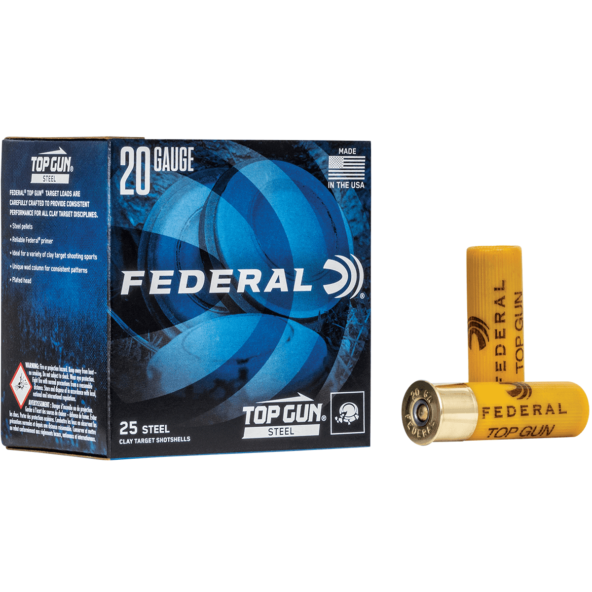 Federal TG2517 Top Gun Steel 20 Gauge 2.75" 7/8 oz 7 Shot 25 Per Box Federal TG2517 Top Gun Steel 20 Gauge 2.75" 7/8 oz 7 Shot 25 Per Box