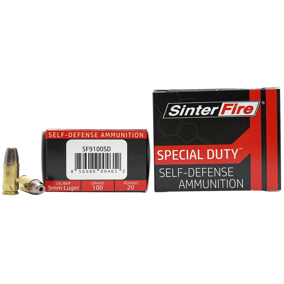 SinterFire Inc SF9100SD Special Duty (SD) 9mm Luger 100 gr Lead Free Frangible Hollow Point 20 Per Box SinterFire Inc SF9100SD Special Duty (SD) 9mm Luger 100 gr Lead Free Frangible Hollow Point 20 Per Box