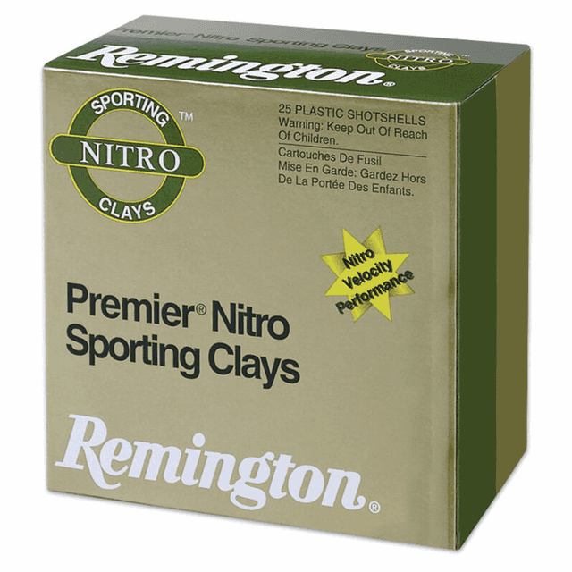 Remington Ammunition 28850 Premier Nitro Sporting Clay 12 Gauge 2.75" 1 oz 7.5 Shot 25 Per Box Remington Ammunition 28850 Premier Nitro Sporting Clay 12 Gauge 2.75" 1 oz 7.5 Shot 25 Per Box