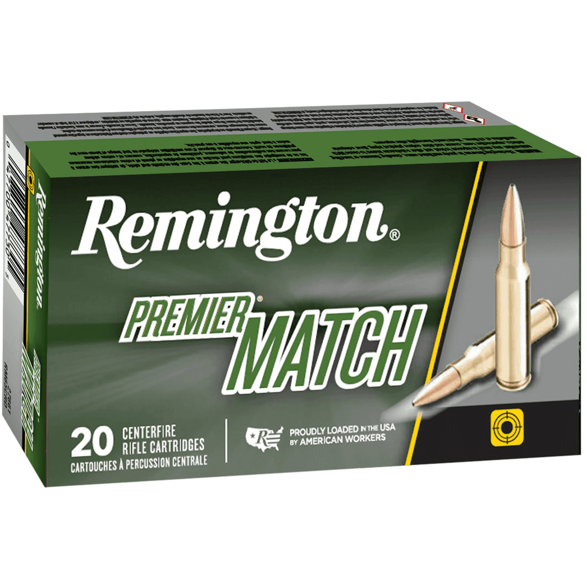 Remington Ammunition 27682 Premier Match 223 Rem 52 gr Boat Tail Hollow Point 20 Per Box Remington Ammunition 27682 Premier Match 223 Rem 52 gr Boat Tail Hollow Point 20 Per Box
