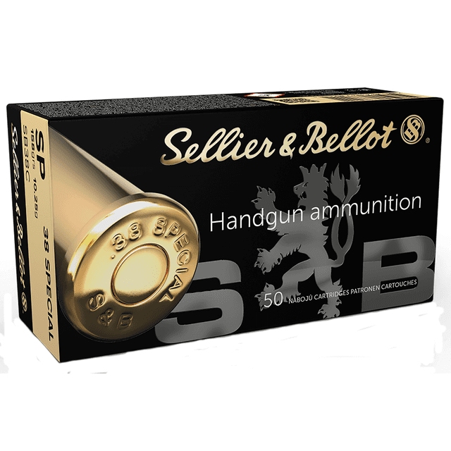 Sellier & Bellot SB38L Handgun 38 Special 158 gr Lead Flat Nose 50 Per Box Sellier & Bellot SB38L Handgun 38 Special 158 gr Lead Flat Nose 50 Per Box
