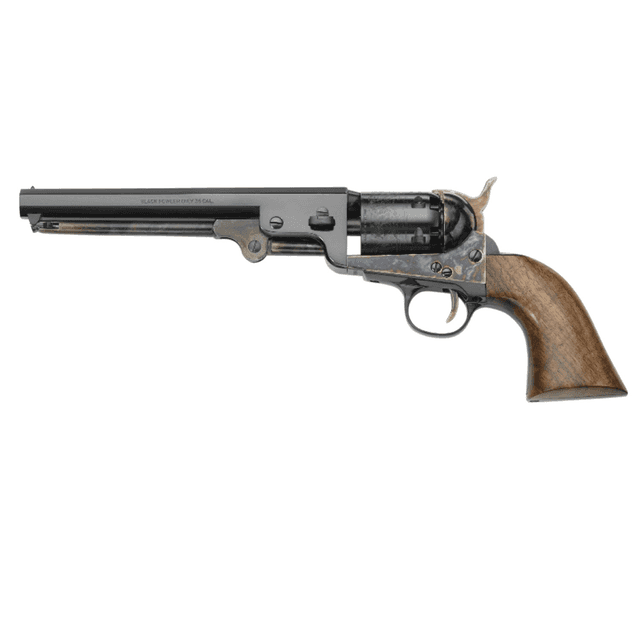 Pietta 1851 Navy London Handgun 36 Cal 7.37" Blued Octagonal Steel Barrel with Walnut Grip - PF51CH36712 Pietta 1851 Navy London Handgun 36 Cal 7.37" Blued Octagonal Steel Barrel with Walnut Grip - PF51CH36712