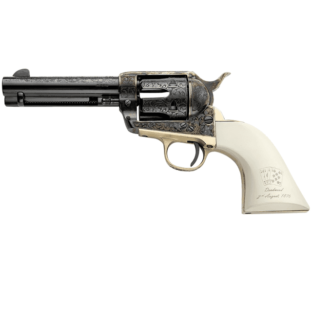 Pietta Great Western II Deadman's Hand .357 Magnum with 4.75" Blued Octagon Steel Barrel - GW357DMH434NMAE Pietta Great Western II Deadman's Hand .357 Magnum with 4.75" Blued Octagon Steel Barrel - GW357DMH434NMAE