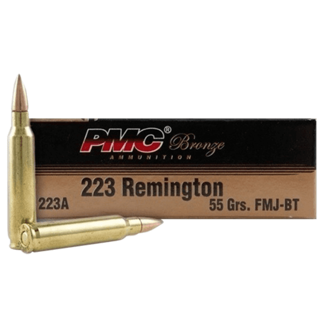 PMC Bronze Battle Pack 223 Rem 55 gr Full Metal Jacket Boat Tail Ammunition - 223ABP PMC Bronze Battle Pack 223 Rem 55 gr Full Metal Jacket Boat Tail Ammunition - 223ABP
