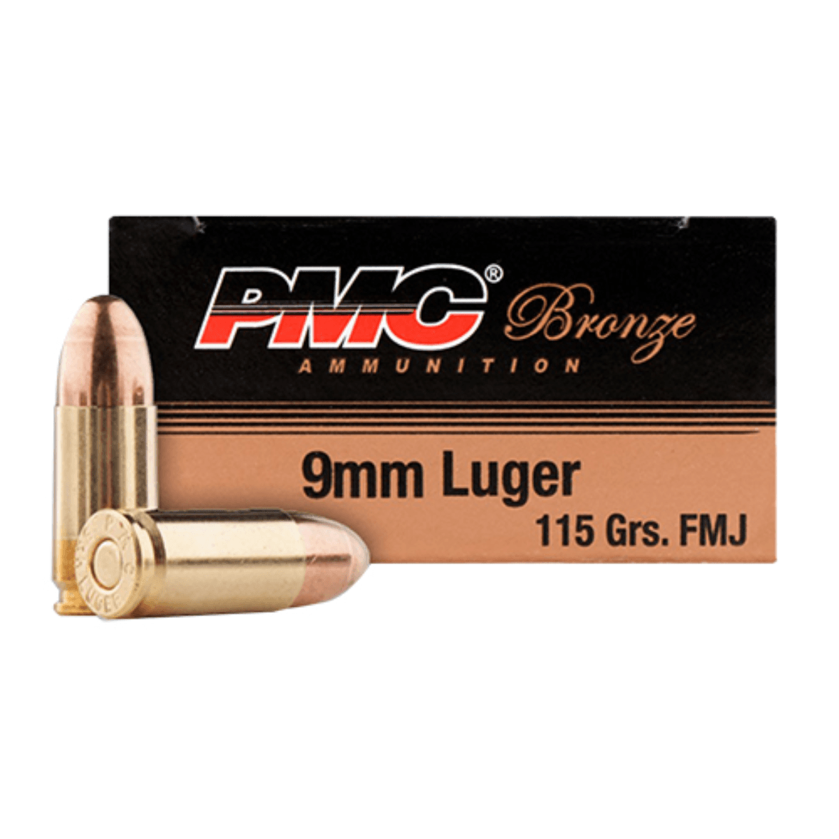 PMC Bronze Battle Pack 9mm Luger 115 gr Full Metal Jacket Ammunition - 9ABP PMC Bronze Battle Pack 9mm Luger 115 gr Full Metal Jacket Ammunition - 9ABP