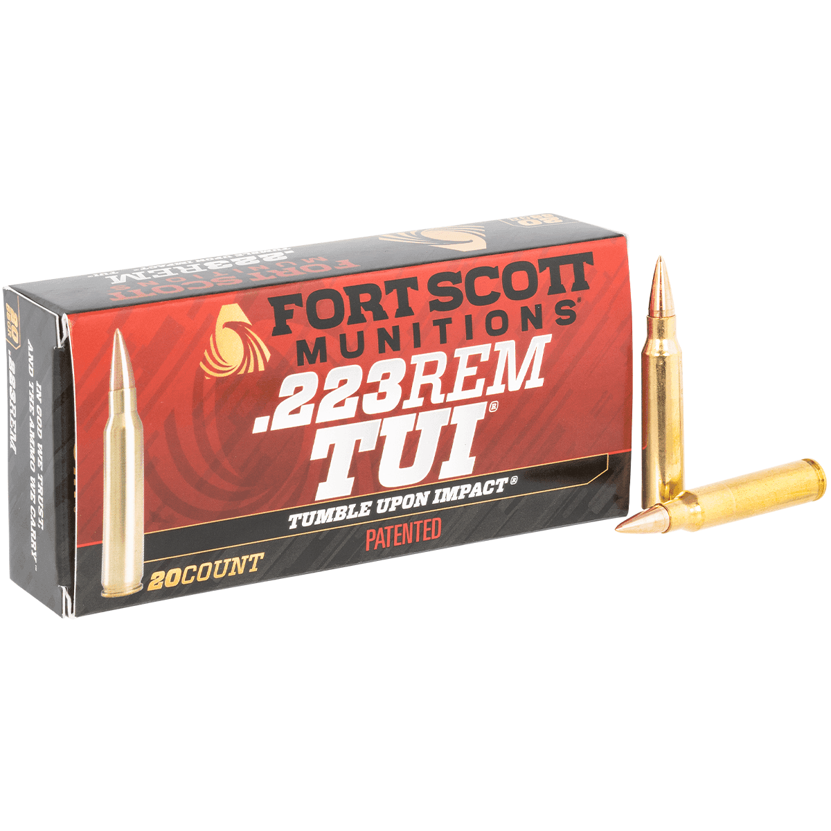 Fort Scott Munitions 223055SCV Tumble Upon Impact (TUI) 223 Rem 55 gr Solid Copper Spun 20 Per Box Fort Scott Munitions 223055SCV Tumble Upon Impact (TUI) 223 Rem 55 gr Solid Copper Spun 20 Per Box