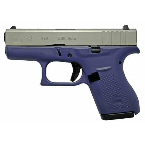GLOCK 42 .380ACP Purple/Silver - Two 6rd Mags - W260-99050 GLOCK 42 .380ACP Purple/Silver - Two 6rd Mags - W260-99050