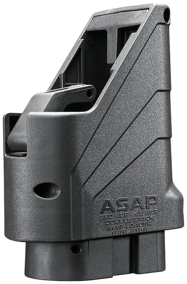 Butler Creek ASAP Universal Mag Loader Double Stack Black Polymer Multi-Caliber Magazine Loader - BCA2XSML Butler Creek ASAP Universal Mag Loader Double Stack Black Polymer Multi-Caliber Magazine Loader - BCA2XSML