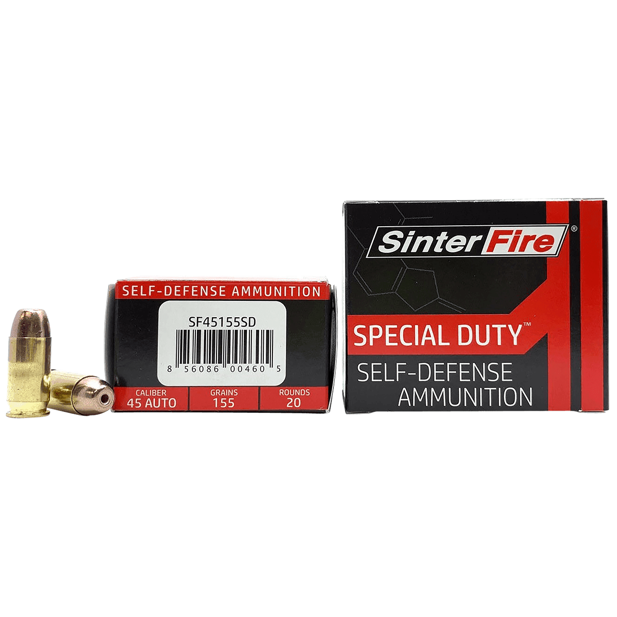 SinterFire Inc SF45155SD Special Duty (SD) 45 ACP 155 gr Lead Free Frangible Hollow Point 20 Per Box SinterFire Inc SF45155SD Special Duty (SD) 45 ACP 155 gr Lead Free Frangible Hollow Point 20 Per Box