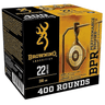 Browning 22 LR, Plated Hollow Point, 36 grain - 400 Per Box, Box Front View Browning 22 LR, Plated Hollow Point, 36 grain - 400 Per Box, Box Front View