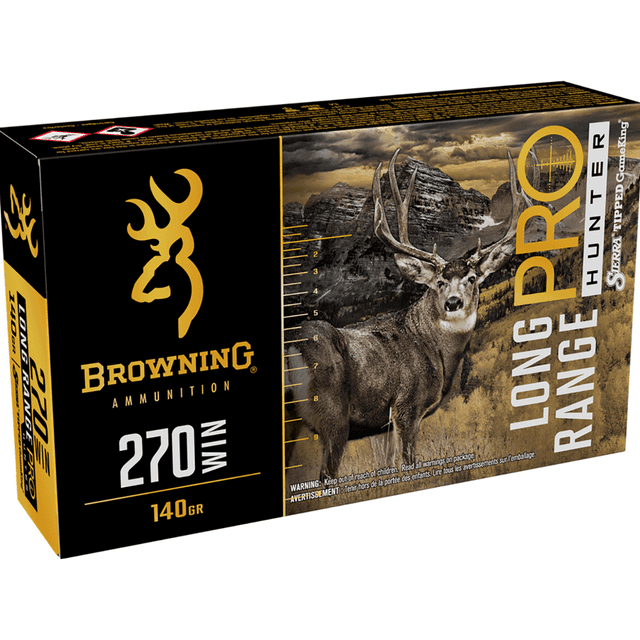 Browning Long Range Pro 270 Win, 140 grain - 20 Per Box - B192502702 Browning Long Range Pro 270 Win, 140 grain - 20 Per Box - B192502702