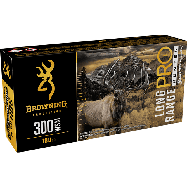 Browning Long Range Pro 300 WSM, 180 grain - 20 Per Box - B192530002 Browning Long Range Pro 300 WSM, 180 grain - 20 Per Box - B192530002