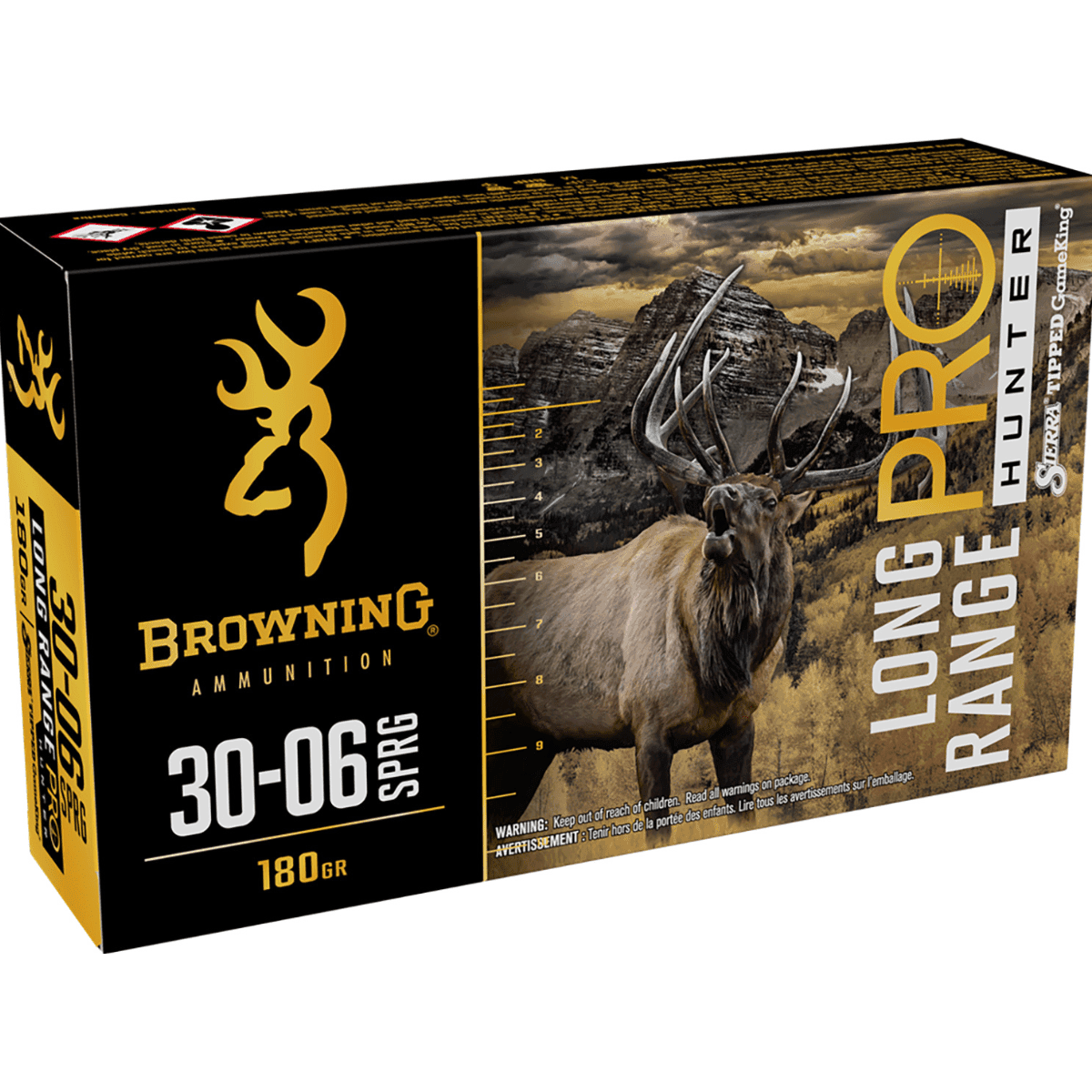 Browning Long Range Pro 30-06 Springfield, 180 grain - 20 Per Box - B192530062 Browning Long Range Pro 30-06 Springfield, 180 grain - 20 Per Box - B192530062
