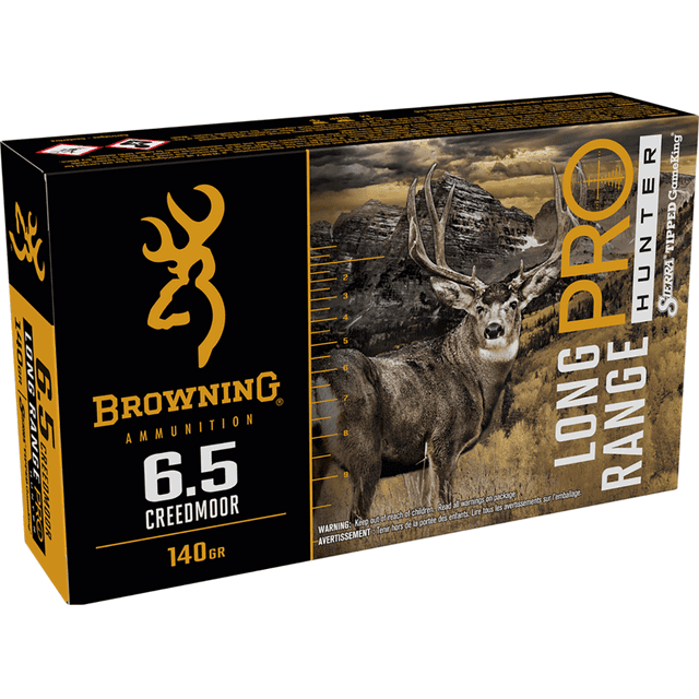 Browning Long Range Pro 6.5 Creedmoor, 140 grain - 20 Per Box - B192500652 Browning Long Range Pro 6.5 Creedmoor, 140 grain - 20 Per Box - B192500652