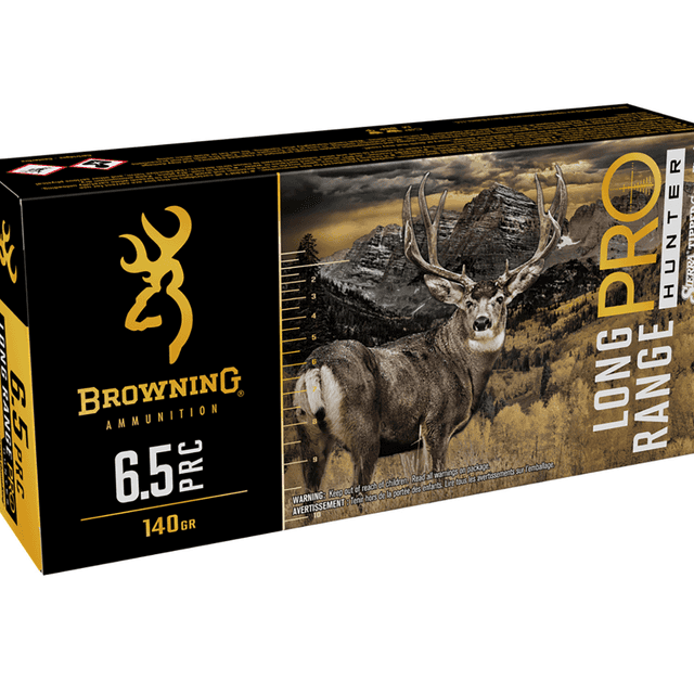 Browning Long Range Pro 6.5 PRC, 130 grain - 20 Per Box - B192565002 Browning Long Range Pro 6.5 PRC, 130 grain - 20 Per Box - B192565002