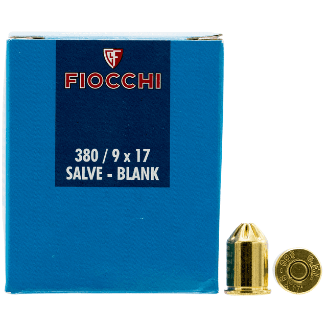 Fiocchi 380BLANK Pistol Blank 380 Rimmed Short 50 Per Box Fiocchi 380BLANK Pistol Blank 380 Rimmed Short 50 Per Box