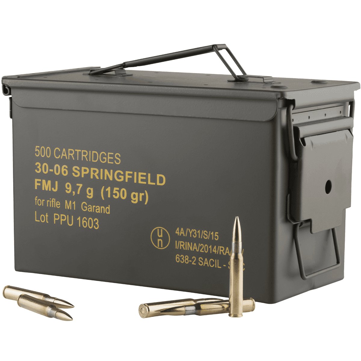 PPU Standard Rifle 30-06 Springfield 150 gr Full Metal Jacket - PP3006GMC PPU Standard Rifle 30-06 Springfield 150 gr Full Metal Jacket - PP3006GMC