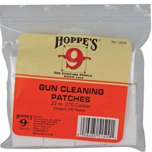 Hoppe's No. 9 Gun Cleaning Patch, .22-.270 Caliber (500 Pack) Hoppe's No. 9 Gun Cleaning Patch, .22-.270 Caliber (500 Pack)