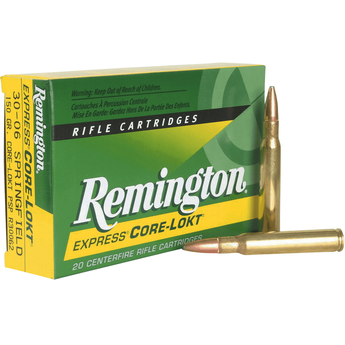 Remington Ammunition 21407 Core-Lokt 30-06 Springfield 180 gr Soft Point Core Lokt 20 Per Box Remington Ammunition 21407 Core-Lokt 30-06 Springfield 180 gr Soft Point Core Lokt 20 Per Box