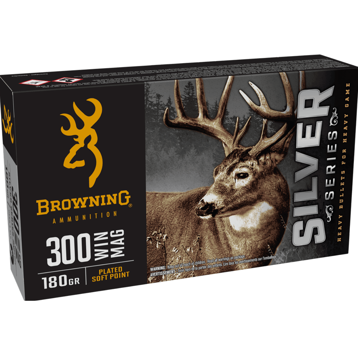 Browning Silver 300 Win Mag, 180 grain - 20 Per Box - B192603001 Browning Silver 300 Win Mag, 180 grain - 20 Per Box - B192603001