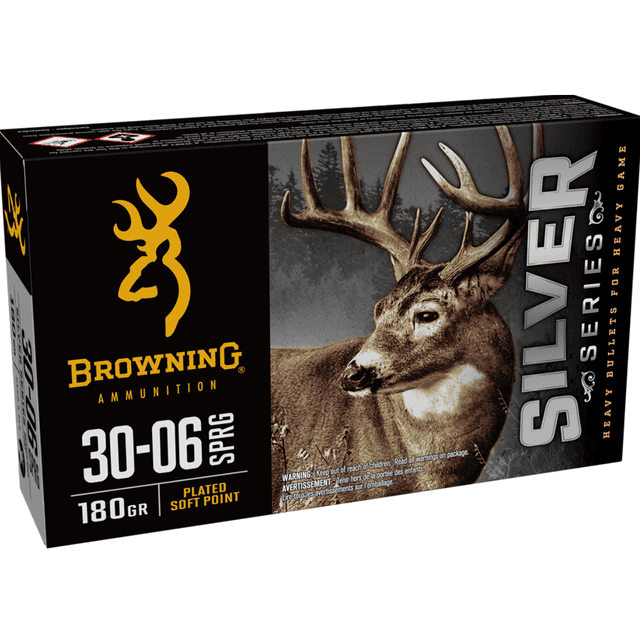 Browning Silver 30-06 Springfield, 180 grain - 20 Per Box - B192630061 Browning Silver 30-06 Springfield, 180 grain - 20 Per Box - B192630061