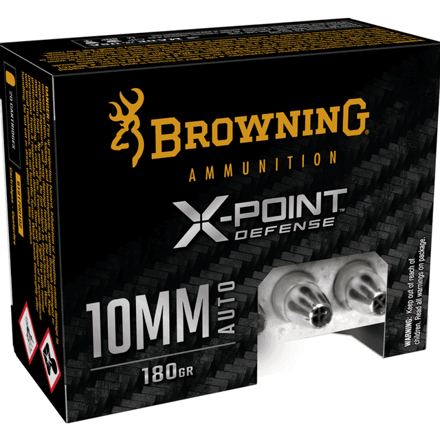 Browning X-Point 10mm, 180 grain - 20 Per Box - B191700102 Browning X-Point 10mm, 180 grain - 20 Per Box - B191700102
