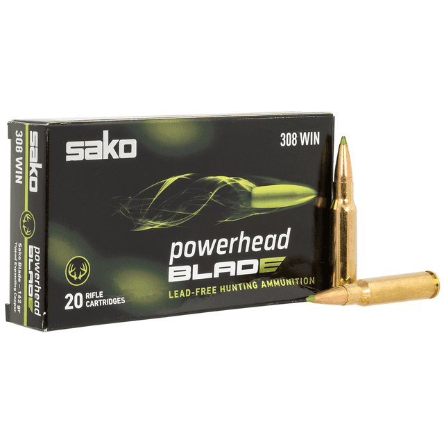 SAKO (TIKKA) Blade PowerHead Rifle Ammo, 308Win 162gr 20 Per Box SAKO (TIKKA) Blade PowerHead Rifle Ammo, 308Win 162gr 20 Per Box