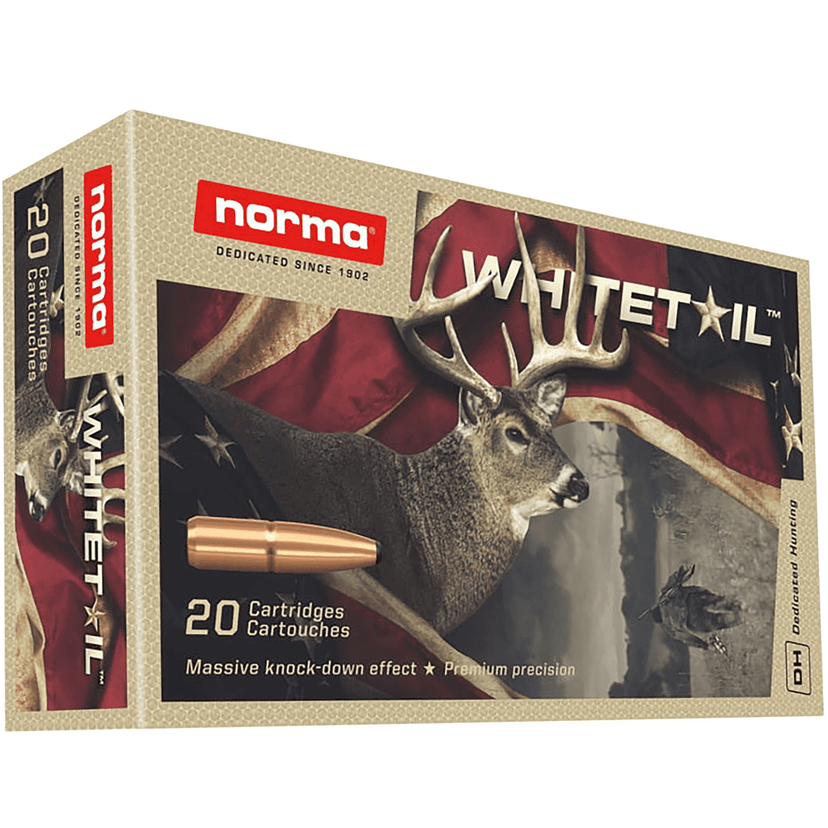 Norma Ammunition 20180452 Whitetail 8x57 JS 196 gr Pointed Soft Point 20 Per Box Norma Ammunition 20180452 Whitetail 8x57 JS 196 gr Pointed Soft Point 20 Per Box