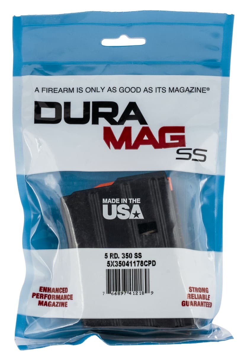 DuraMag SS 10rd 350 Legend Caliber for AR-15 Black w/ Black Follower Detachable Magazine - 1035041178CPD DuraMag SS 10rd 350 Legend Caliber for AR-15 Black w/ Black Follower Detachable Magazine - 1035041178CPD