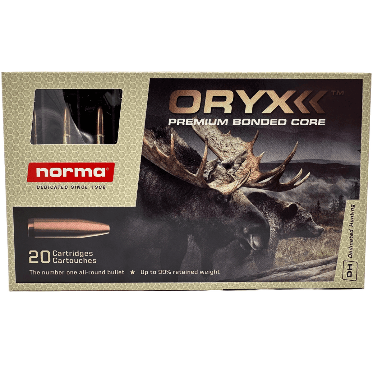 Norma Ammunition 20166442 Oryx 6.5 Creedmoor 156 gr 20 Per Box Norma Ammunition 20166442 Oryx 6.5 Creedmoor 156 gr 20 Per Box