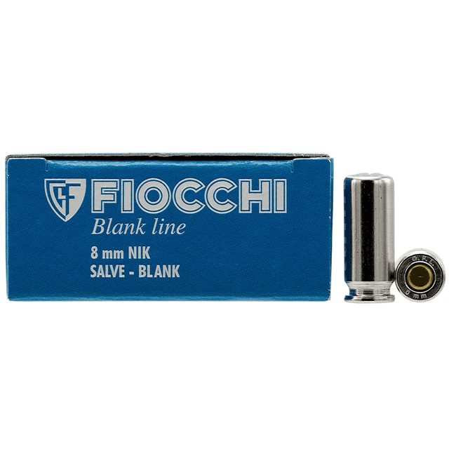 Fiocchi 8MMBLANK Pistol Blank 8mm 50 Per Box Fiocchi 8MMBLANK Pistol Blank 8mm 50 Per Box
