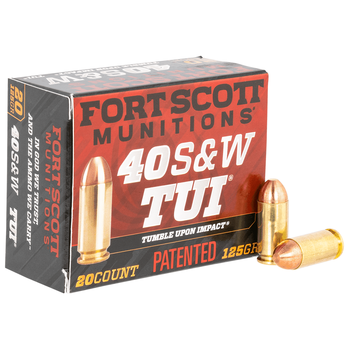 Fort Scott Munitions 400125SCV Tumble Upon Impact (TUI) 40 S&W 125 gr Solid Copper Spun 20 Per Box Fort Scott Munitions 400125SCV Tumble Upon Impact (TUI) 40 S&W 125 gr Solid Copper Spun 20 Per Box