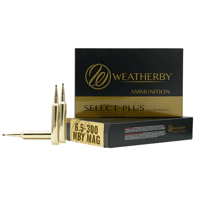 Weatherby F653130SCO Select Plus 6.5-300 Wthby Mag 130 gr Swift Scirocco II 20 Per Box Weatherby F653130SCO Select Plus 6.5-300 Wthby Mag 130 gr Swift Scirocco II 20 Per Box