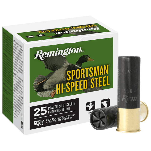Remington Ammunition 20973 Sportsman Hi-Speed Steel 12 Gauge 3" 1 1/8 oz BB Shot 25 Per Box Remington Ammunition 20973 Sportsman Hi-Speed Steel 12 Gauge 3" 1 1/8 oz BB Shot 25 Per Box