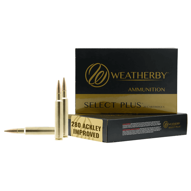 Weatherby M280A139HCB Select Plus 280 Ackley Improved 139 gr 20 Per Box Weatherby M280A139HCB Select Plus 280 Ackley Improved 139 gr 20 Per Box