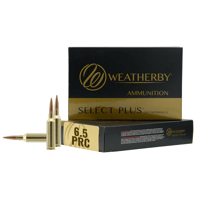 Weatherby R65PRC156EH Select Plus 6.5 PRC 156 gr Berger Elite Hunter 20 Per Box Weatherby R65PRC156EH Select Plus 6.5 PRC 156 gr Berger Elite Hunter 20 Per Box