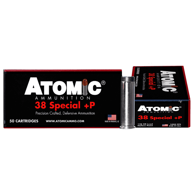 Atomic Ammunition 419 Pistol Precision Craft 38 Special +P 148 gr Lead Hollow Point 50 Per Box Atomic Ammunition 419 Pistol Precision Craft 38 Special +P 148 gr Lead Hollow Point 50 Per Box